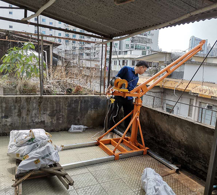 室外小吊机，楼房吊运机，楼顶吊运机